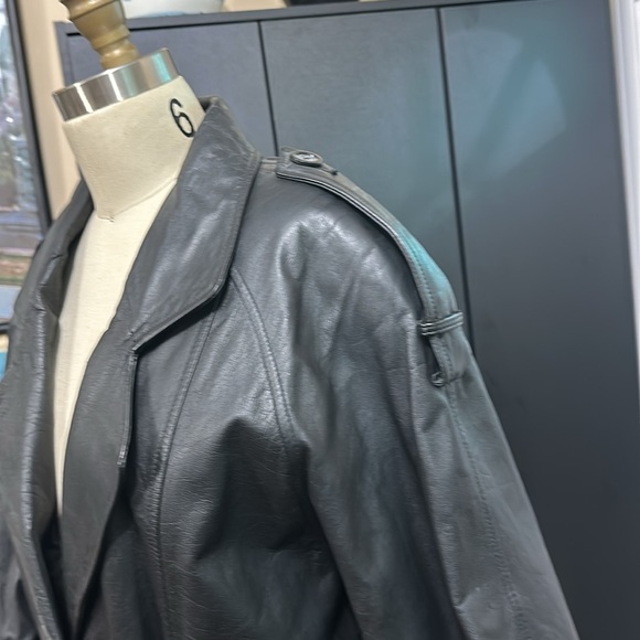 🌺🌺 NWT JESSICA ASH LEATHER COAT SIZE M - Picture 6 of 13